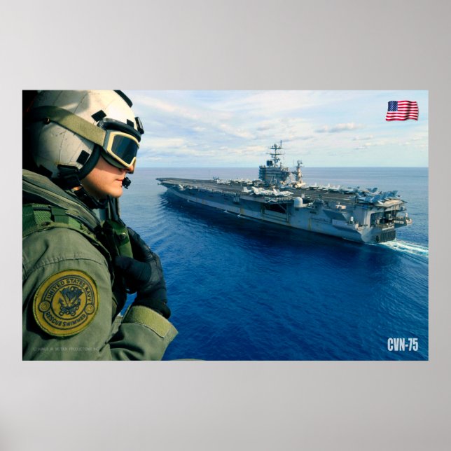 US AIRCRAFT CARRIER – CVN-75 POSTER (Front)
