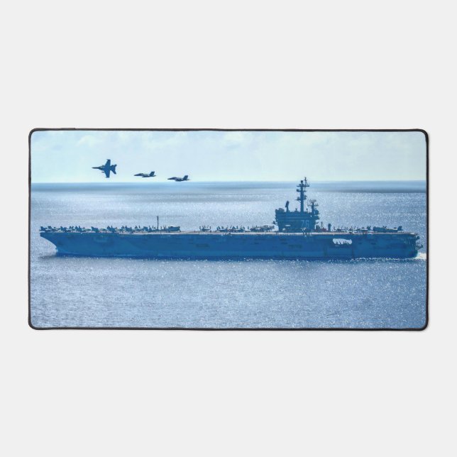 US AIRCRAFT CARRIER - CVN 76 DESK MAT (Front)