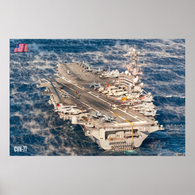 US AIRCRAFT CARRIER – CVN-77 POSTER (Front)