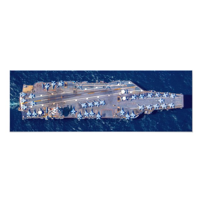 US AIRCRAFT CARRIER - CVN 78 (24x8 inch) Photo Print (Front)