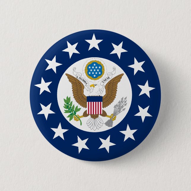 Us Ambassador, United States Button (Front)