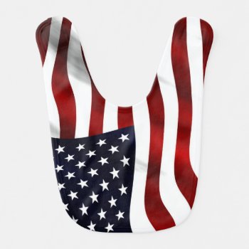 Us America Flag Baby Bib by Wonderful12345 at Zazzle