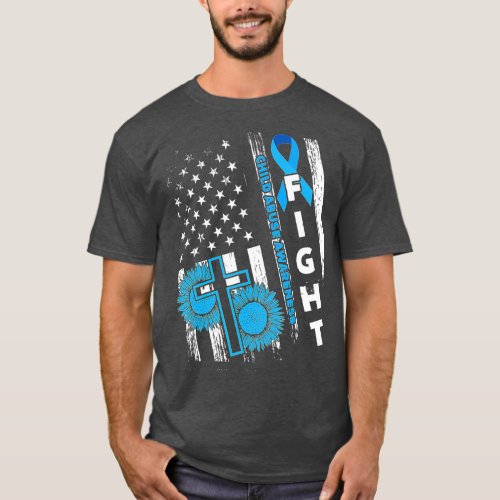US America Flag Child Abuse Prevention Month April T_Shirt