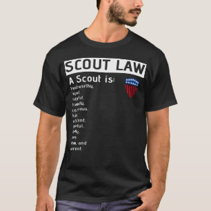 Us America Flag Scouting For Boys T-Shirt