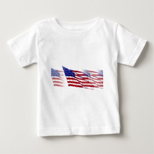 US _ American Flag Baby T_Shirt