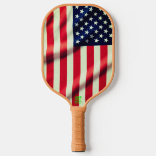 US American Flag Carbon Fiber Pickleball Paddle