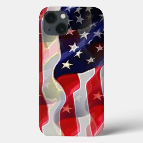 US American Flag iPhone 13 Case