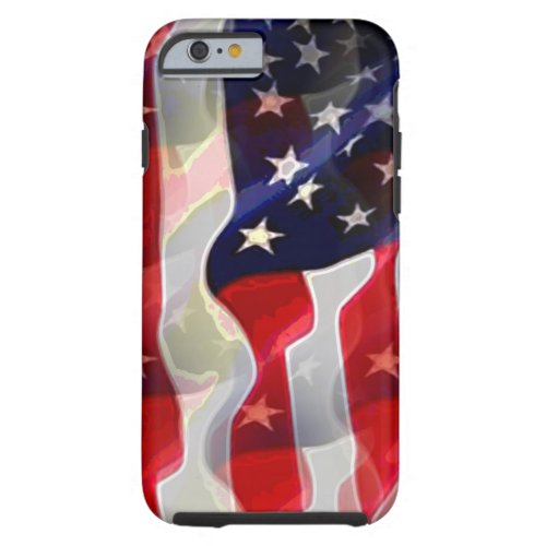 US American Flag Tough iPhone 6 Case