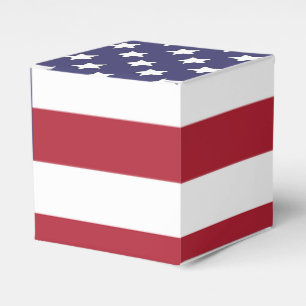 US American Flag Favor Boxes