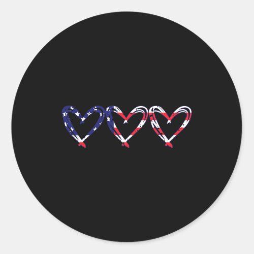 Us American Flag Funny 4th Of July Independence Da Classic Round Sticker