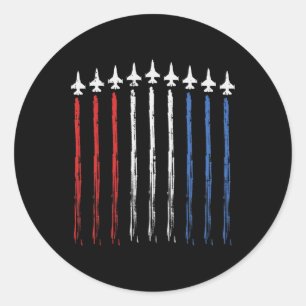 Us American Flag Independence 4th Of July Patriot Classic Round Sticker