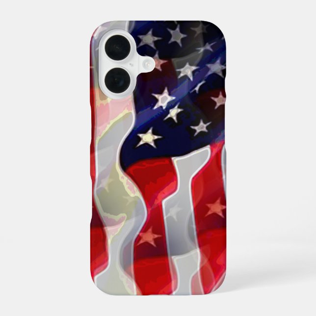 US American Flag Iphone Case (Back)