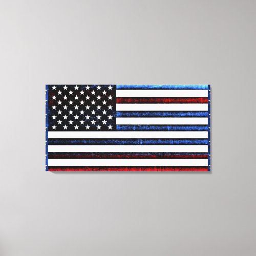 US American Flag Patriotic Red White Blue Wall Art