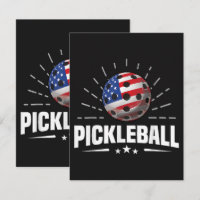 US American Flag Pickleball Player