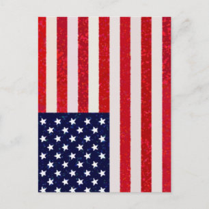 US - American Flag Postcard