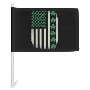 US American Flag Shamrocks St Patricks Day America