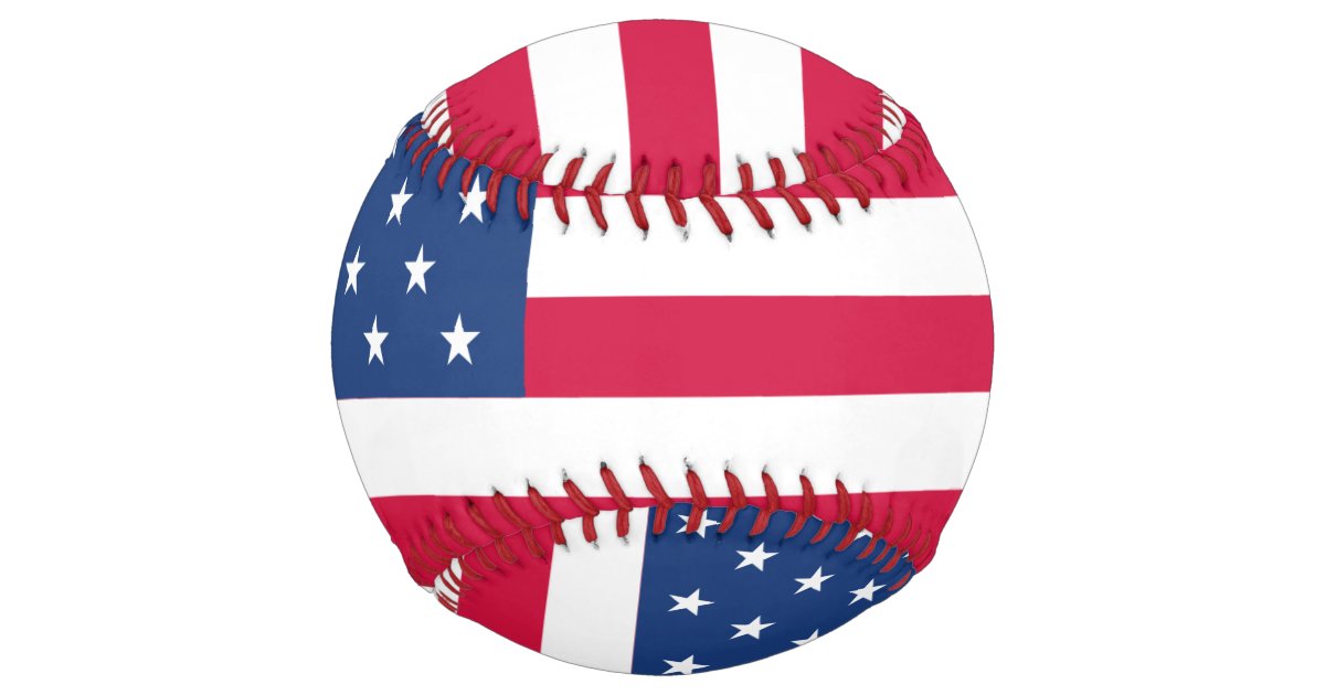 US / American Flag Softball | Zazzle