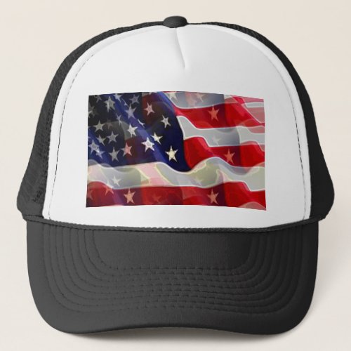 US American Flag Trucker Hat