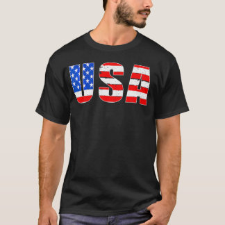 Us American Flag United States Of America Hallowee T-Shirt
