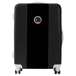 US American vintage logo black Luggage