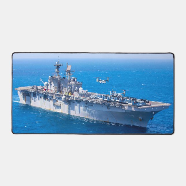 US AMPHIBIOUS ASSAULT SHIP – LHD-6 DESK MAT (Front)