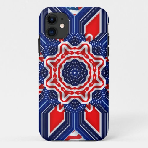 US and British Flag Morph iPhone 11 Case