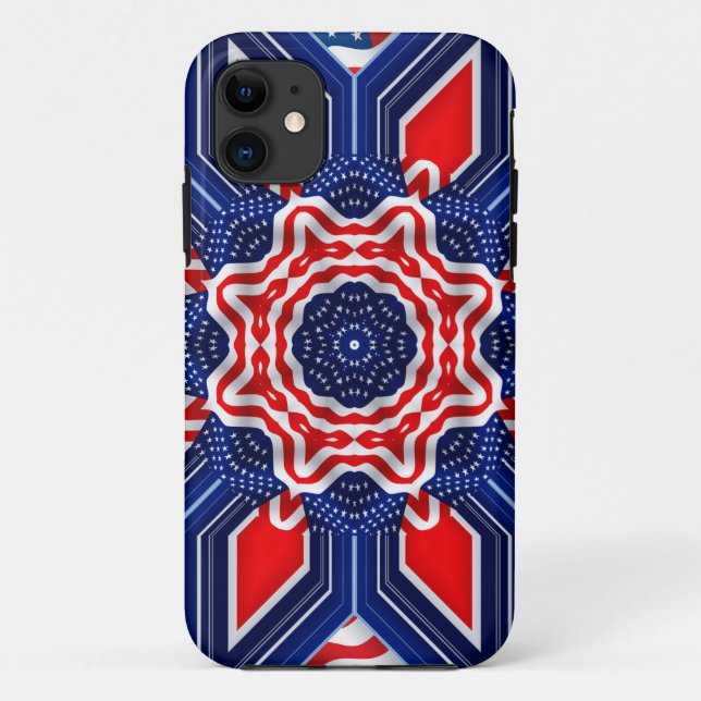 US and British Flag Morph Case-Mate iPhone Case (Back)