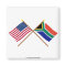 US and South Africa Crossed Flags
