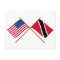 US and Trinidad & Tobago Crossed Flags