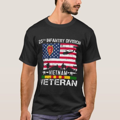 US Army 25th Infantry Division Vietnam Veteran  T_Shirt