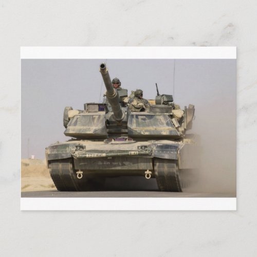 US_Army_M1A1_Abrams_main_battle_tank Postcard