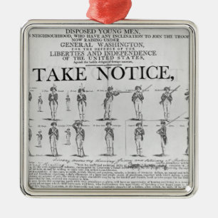 US Army Recruiting Showing Various Positions Metal Ornament