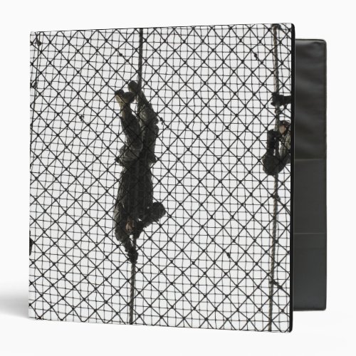 US Army recruits completing an obstacle 3 Ring Binder