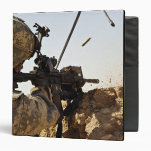 US Army soldier engages enemy forces Binder