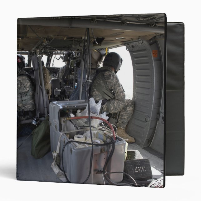 US Army soldiers watch for hazards Binder (Front/Inside)