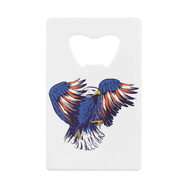 US Bald Eagle Credit Card Bottle Opener (Front)