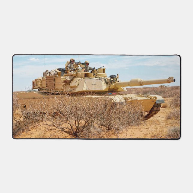 US BATTLE TANK – M1 ABRAMS DESK MAT (Front)
