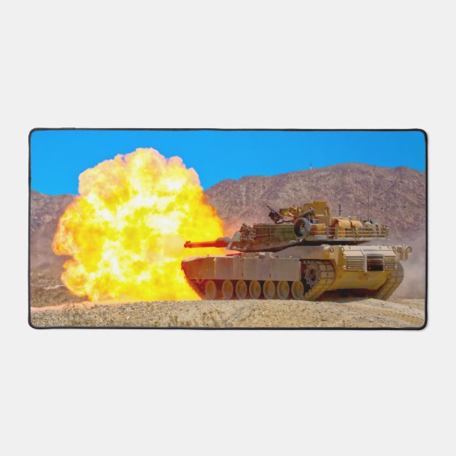 US BATTLE TANK – M1 ABRAMS DESK MAT (Front)