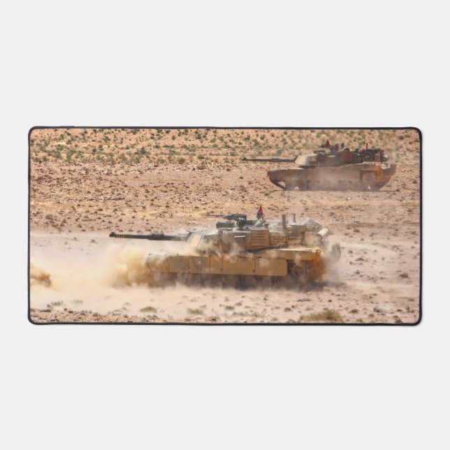US BATTLE TANK – M1 ABRAMS DESK MAT (Front)