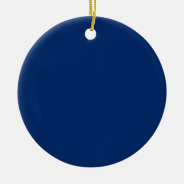 US Blue Ceramic Ornament (Front)