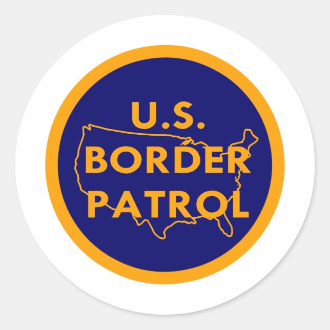 US Border Patrol  #2002 Classic Round Sticker (Front)