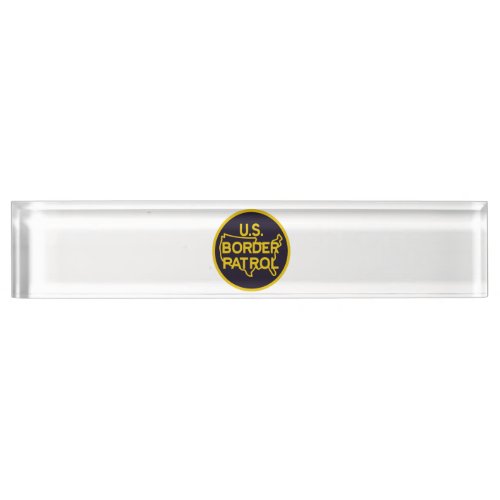 US Border Patrol Seal Desk Name Plate