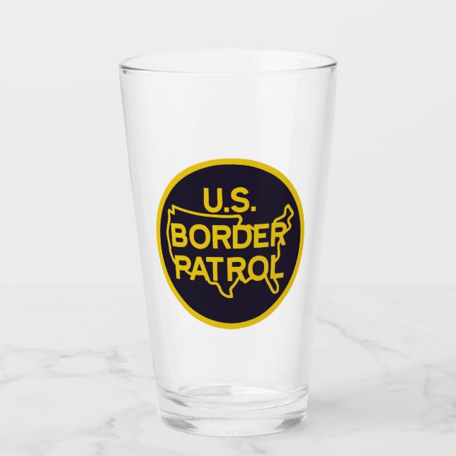 US Border Patrol Seal Glass (Front)