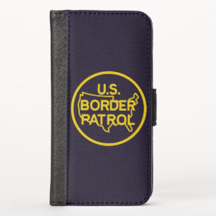 US Border Patrol Seal iPhone X Wallet Case
