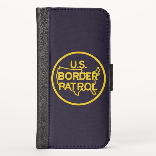 US Border Patrol Seal iPhone Wallet Case (Front)