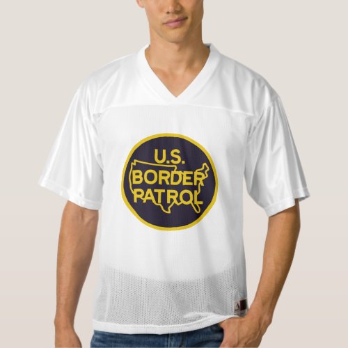 US Border Patrol Seal Mens Football Jersey