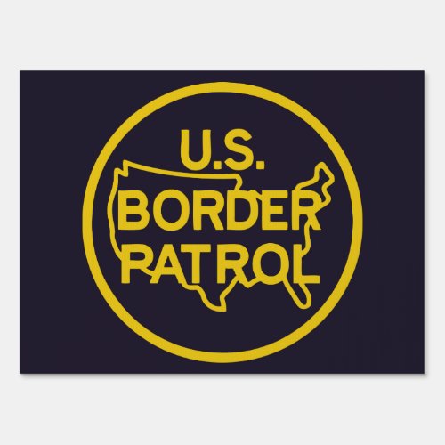 US Border Patrol Seal Sign