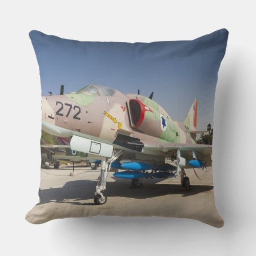 US_built A_4 Skyhawk fighter Throw Pillow