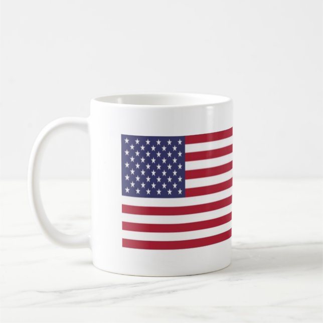 US Canada Flag Coffee Mug (Left)
