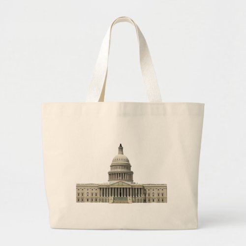 US Capital Building Washington DC Large Tote Bag